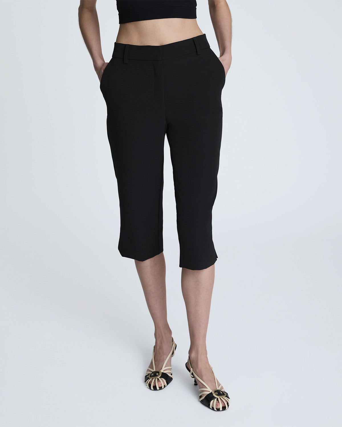 Pantalón con cremallera frontal invisible para mujer understated power