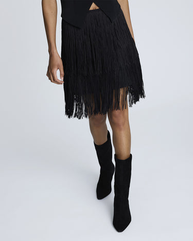 Falda para mujer fringe effect