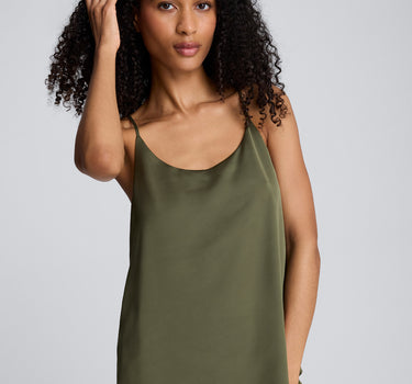 Blusa de tiras con escote redondo para mujer