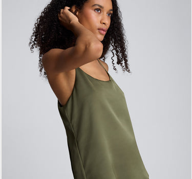 Blusa de tiras con escote redondo para mujer