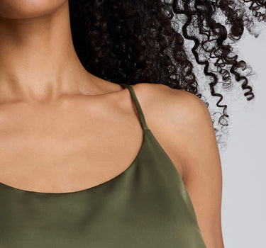 Blusa de tiras con escote redondo para mujer