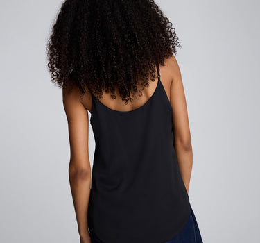 Blusa de tiras con escote redondo para mujer