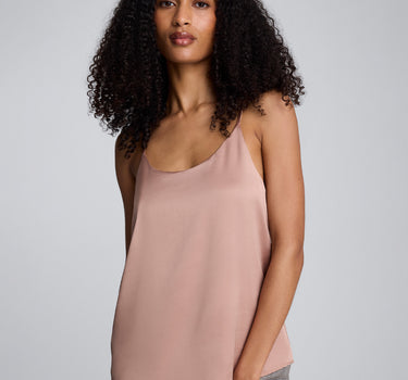 Blusa de tiras con escote redondo para mujer
