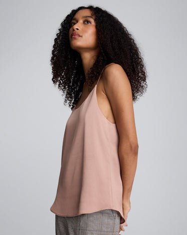 Blusa de tiras con escote redondo para mujer