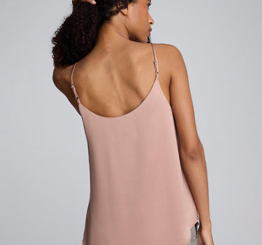 Blusa de tiras con escote redondo para mujer