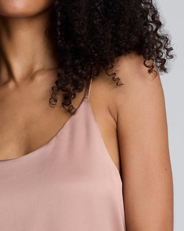 Blusa de tiras con escote redondo para mujer