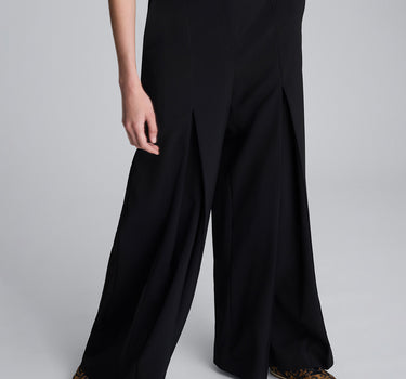 Pantalón de tiro alto para mujer luxe twill