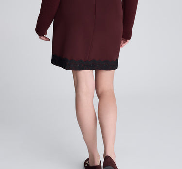 Falda envoltura asimétrica falta con cremallera para mujer luxe twill