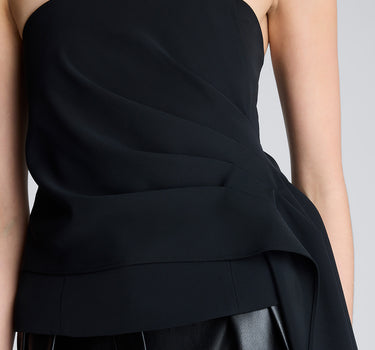 Bustier frontal drapeado para mujer