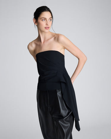 Bustier frontal drapeado para mujer