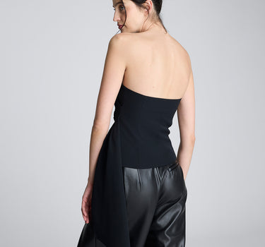 Bustier frontal drapeado para mujer