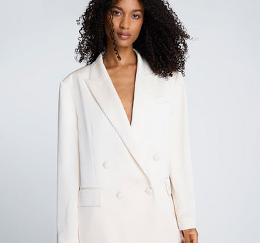 Blazer de satín para mujer