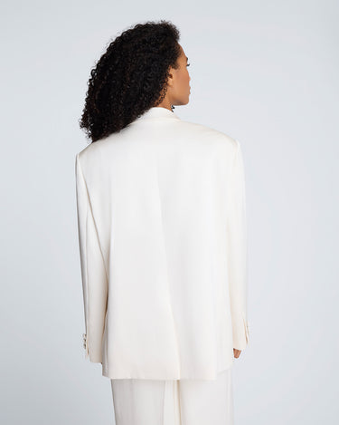 Blazer de satín para mujer