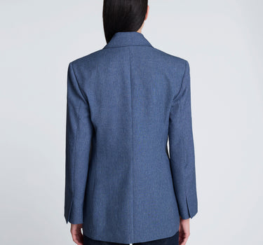 Blazer entallado cruzado para mujer