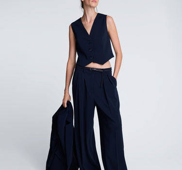 Chaleco 3 botones para mujer luxe twill