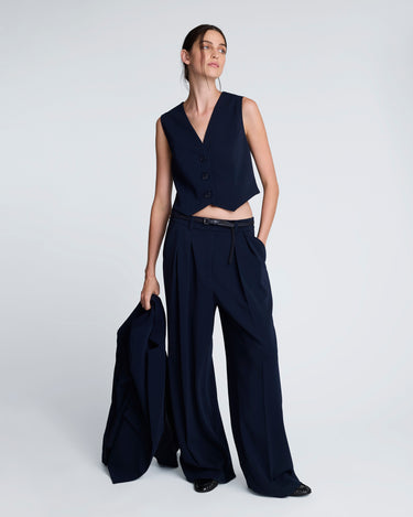 Chaleco 3 botones para mujer luxe twill