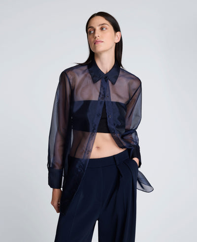 Camisa manga larga mujer Dark Navy