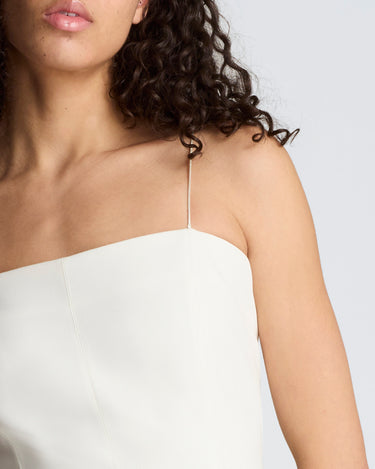 Vestido lencero con dobladillo plisado para mujer