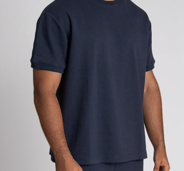 Camiseta fondo entero para hombre navy