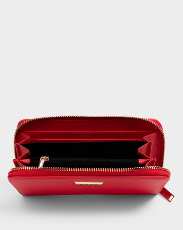 Billetera con cremallera para mujer