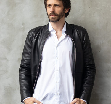 Chaqueta de cuero para hombre the heritage moto