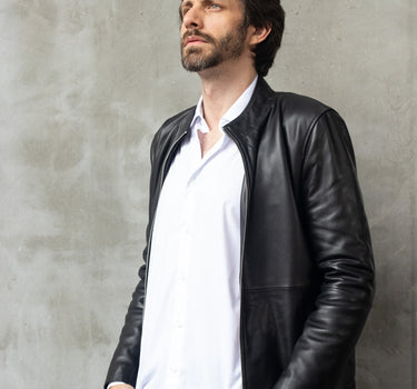 Chaqueta de cuero para hombre the heritage moto
