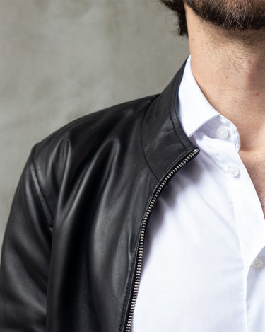 Chaqueta de cuero para hombre the heritage moto
