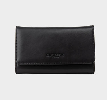 Billetera con bolsillo de cuero para mujer ember