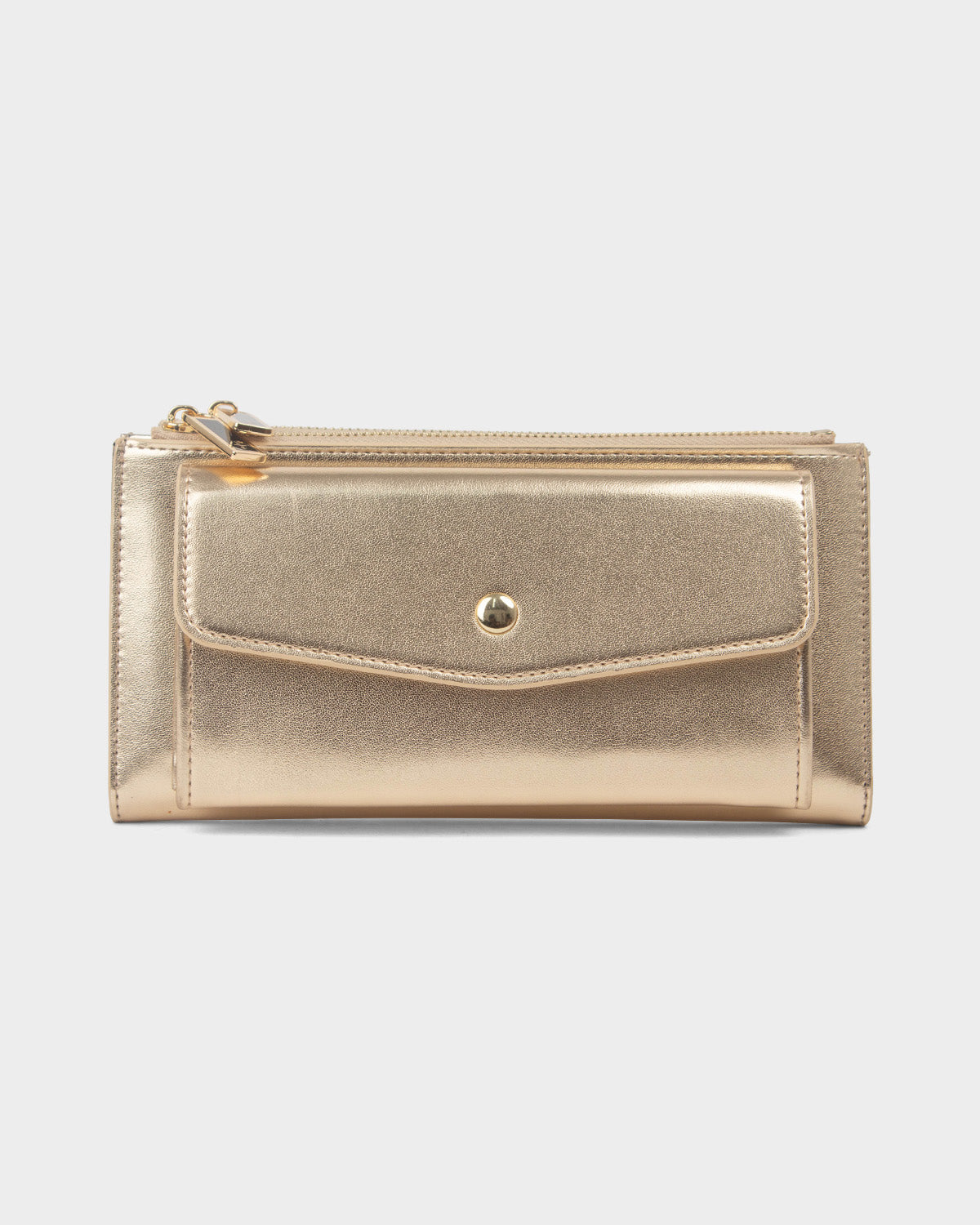 Billetera con cremallera para mujer glam