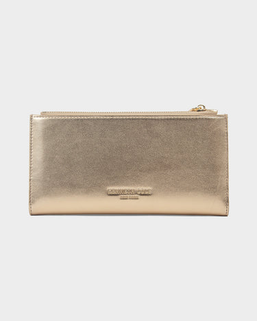 Billetera con cremallera para mujer glam