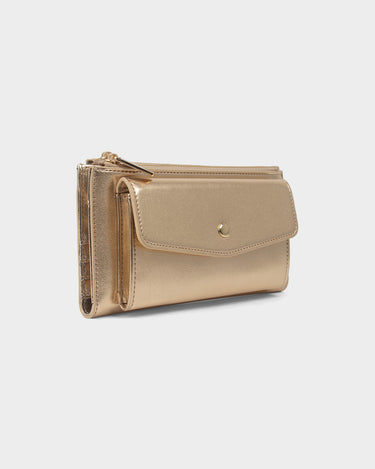 Billetera con cremallera para mujer glam