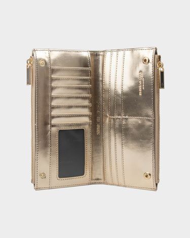 Billetera con cremallera para mujer glam