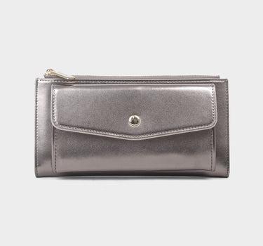 Billetera con cremallera para mujer glam