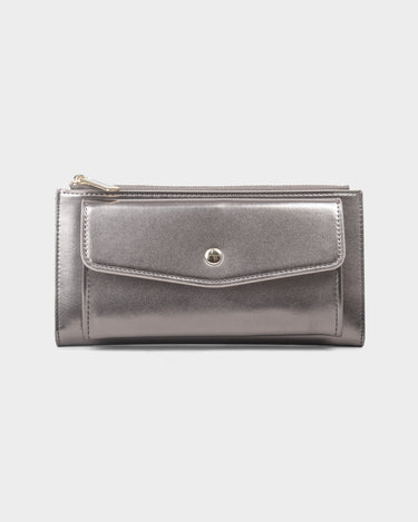 Billetera con cremallera para mujer glam