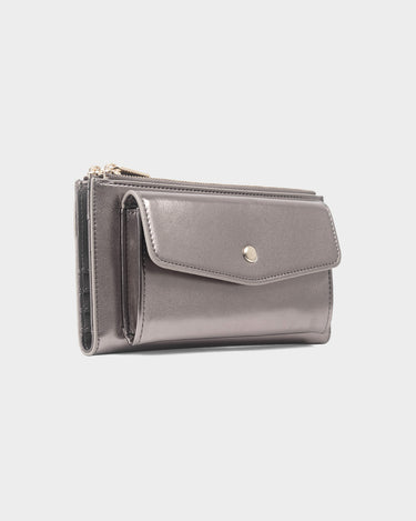 Billetera con cremallera para mujer glam