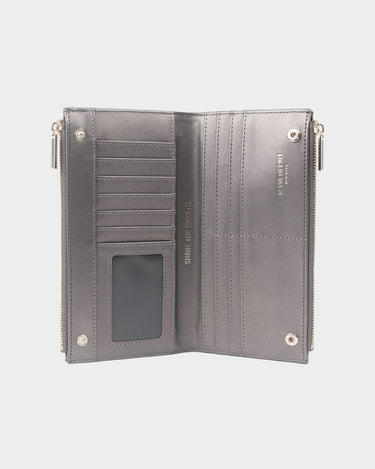 Billetera con cremallera para mujer glam