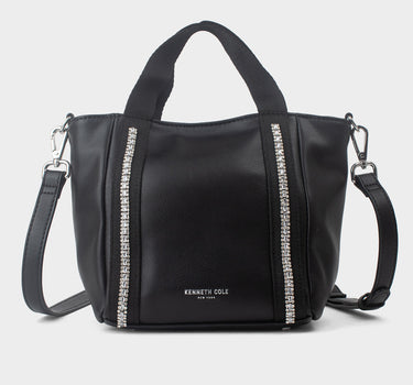Cartera tipo satchel para mujer diamond bling