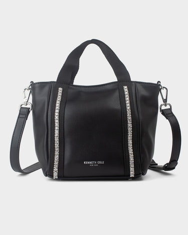 Cartera tipo satchel para mujer diamond bling