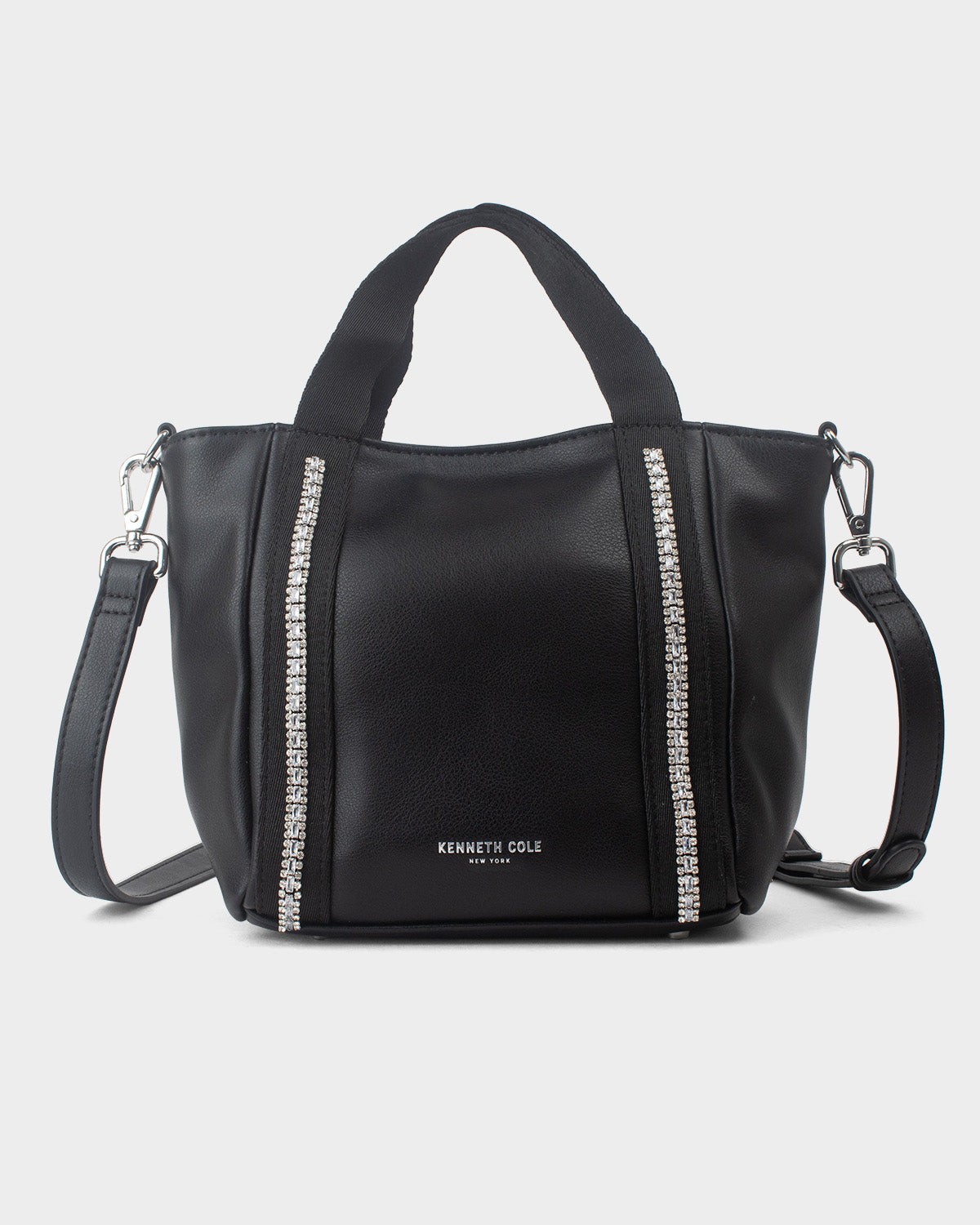 Cartera tipo satchel para mujer diamond bling