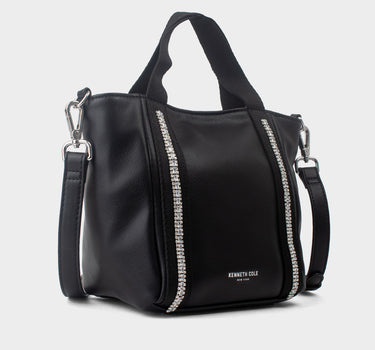 Cartera tipo satchel para mujer diamond bling
