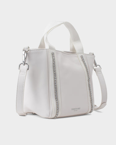 Cartera tipo satchel para mujer diamond bling