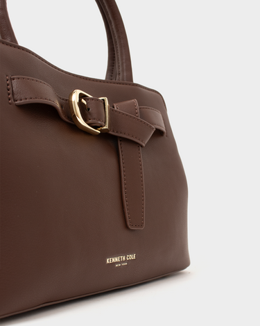 Cartera tipo satchel para mujer buckled up