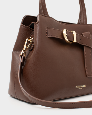Cartera tipo satchel para mujer buckled up