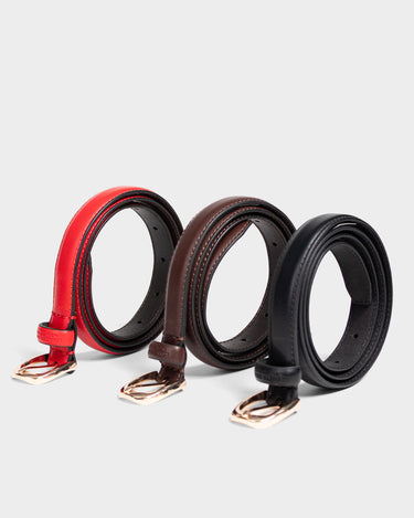 Pack de 3 correas para mujer luxa