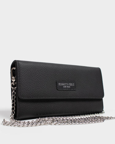 Billetera de cuero con correa para mujer luxa