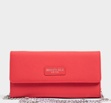 Billetera de cuero con correa para mujer luxa