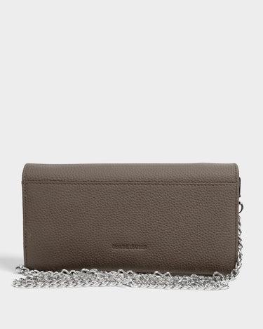 Billetera de cuero con correa para mujer luxa