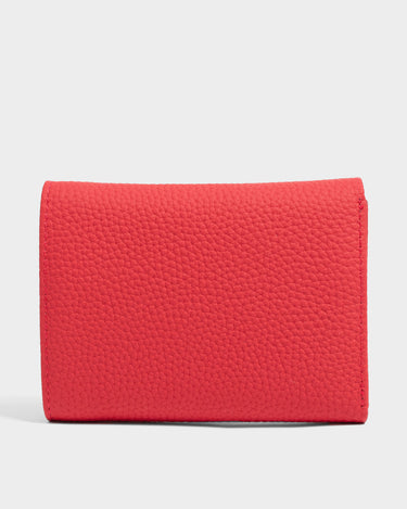 Billetera tríptica de cuero para mujer luxa