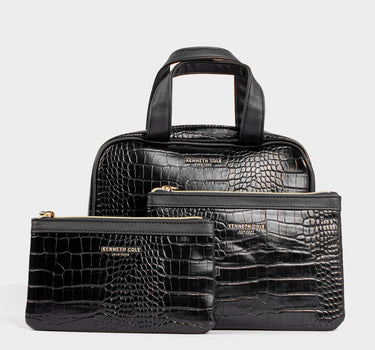 Cosmetiquera pack x3 para mujer playformal croc