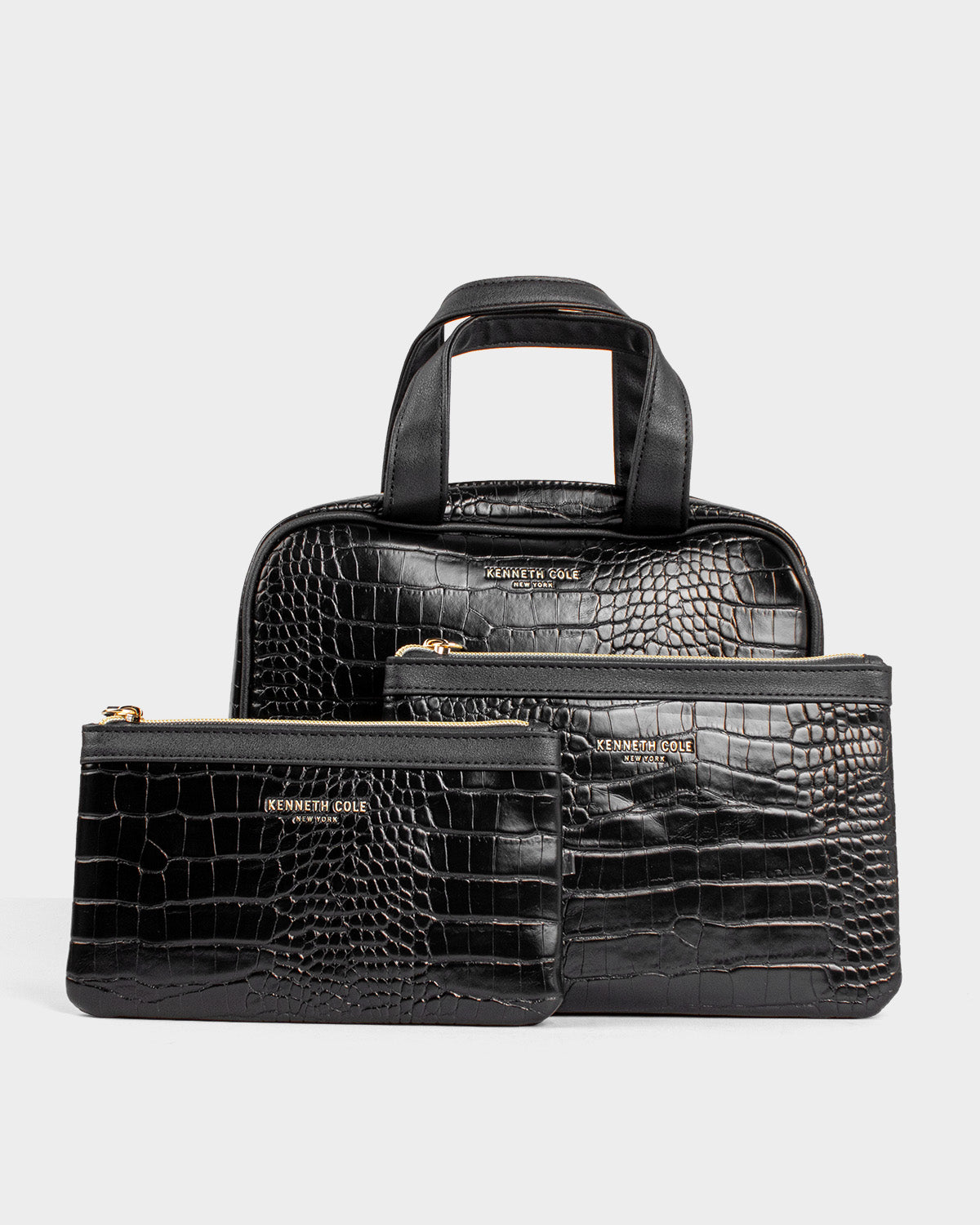 Cosmetiquera pack x3 para mujer playformal croc